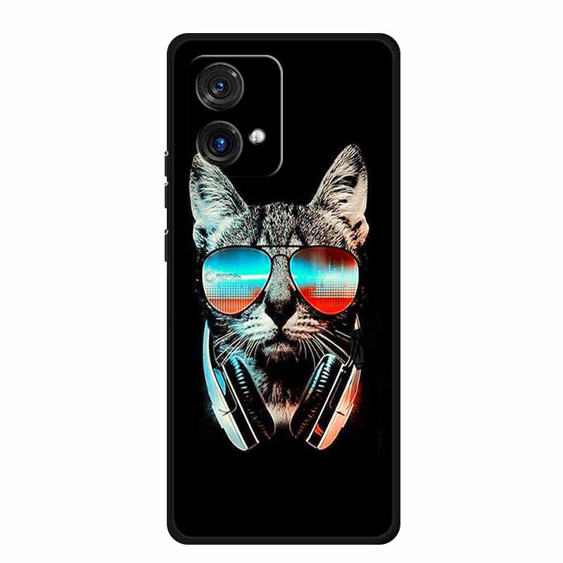 For Motorola Moto G84 G54 5G Case Animals TPU Soft Silicone Cover Phone Cases for Moto G54 MotoG84 Protector Wolf Bumper Coque