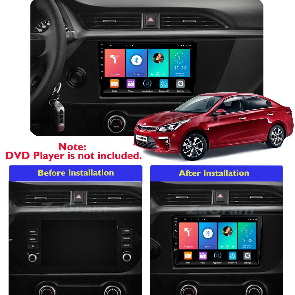 Autorádio Android pro KIA Rio X 2021-2022 multimediální přehrávač hlavní jednotka stereo GPS navigace BT WIFI 1+16GB