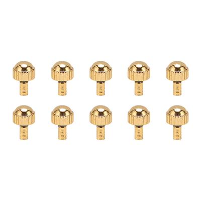 10pcs Golden Watch Crown Alloy Waterproof Watch Head Repair Spare Parts Replacement Accessory for