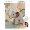 Elephant Theme Pearl Kit DIY 5D Rhinestone Art Craft for Adults and Kids Home Party Decoration Handmade Gift