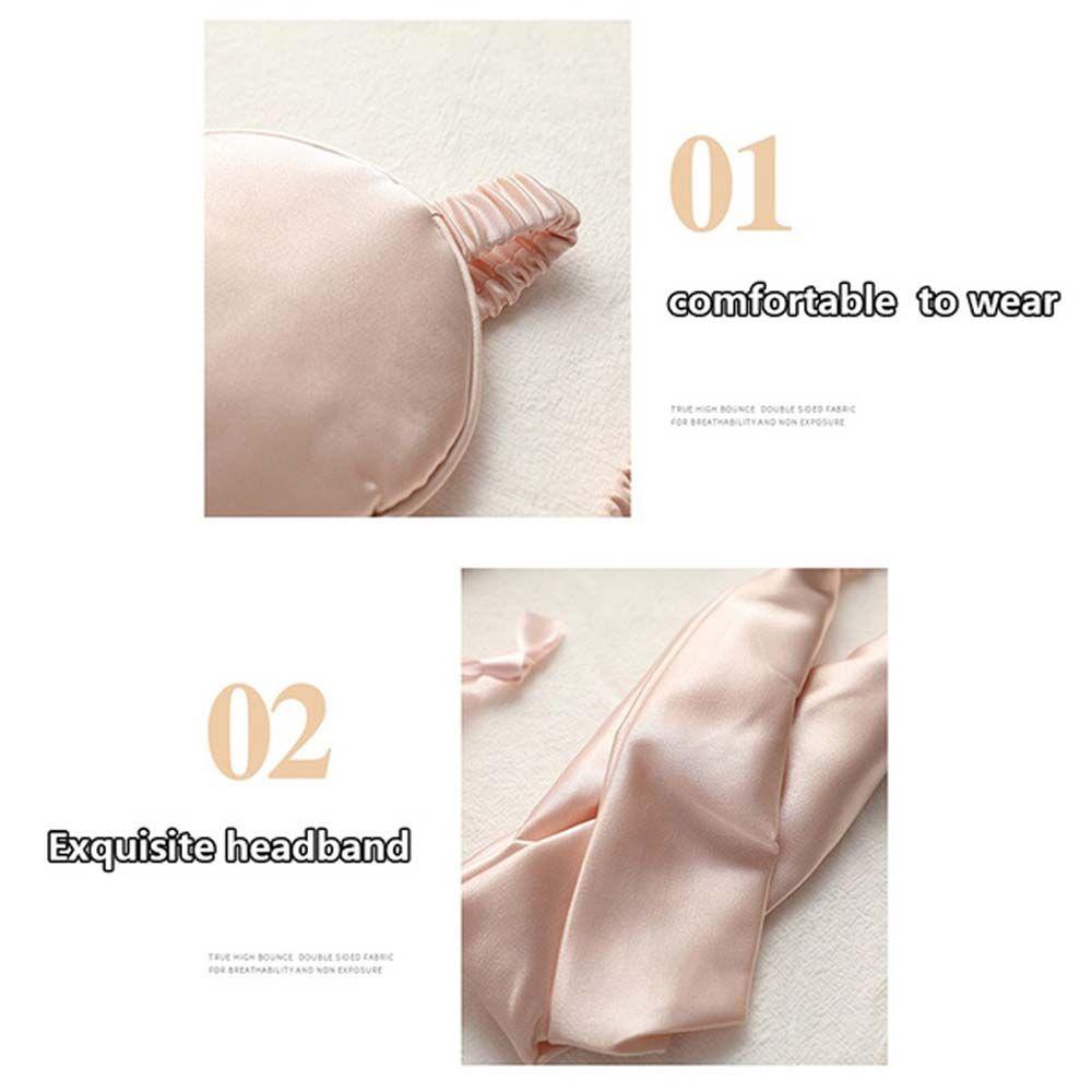 Silk Hair tie Hair band With Cloth bag Nap Eye Cover Eye Patch Health Blindfolds Sleeping Eye Mask