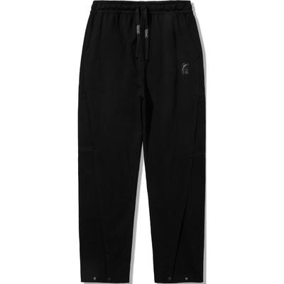 Li Ning X Jackie Chan Collaboration Kung Fu Series Loose Straight Comfortable Casual Pants Men Bottoms Black AKLUA13-2
