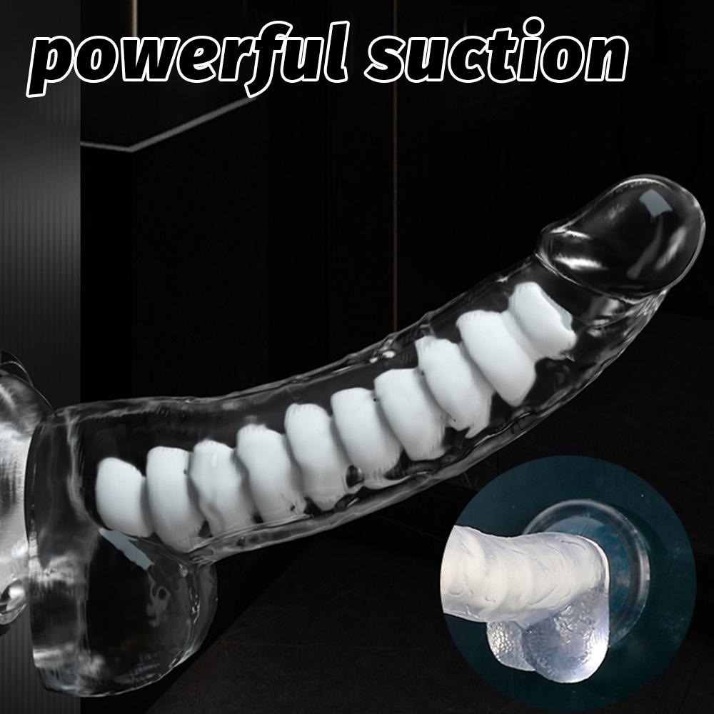 Realistic Dildos for Women Reusable Clear Dildos for G-spot Stimulation Dildos Sex Toys with Suction Cups Female Dildos