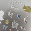 3D Jelly Korean Bear Clock Stickers - New INS Cute Glue Decals for Computer Phone Case DIY Decor