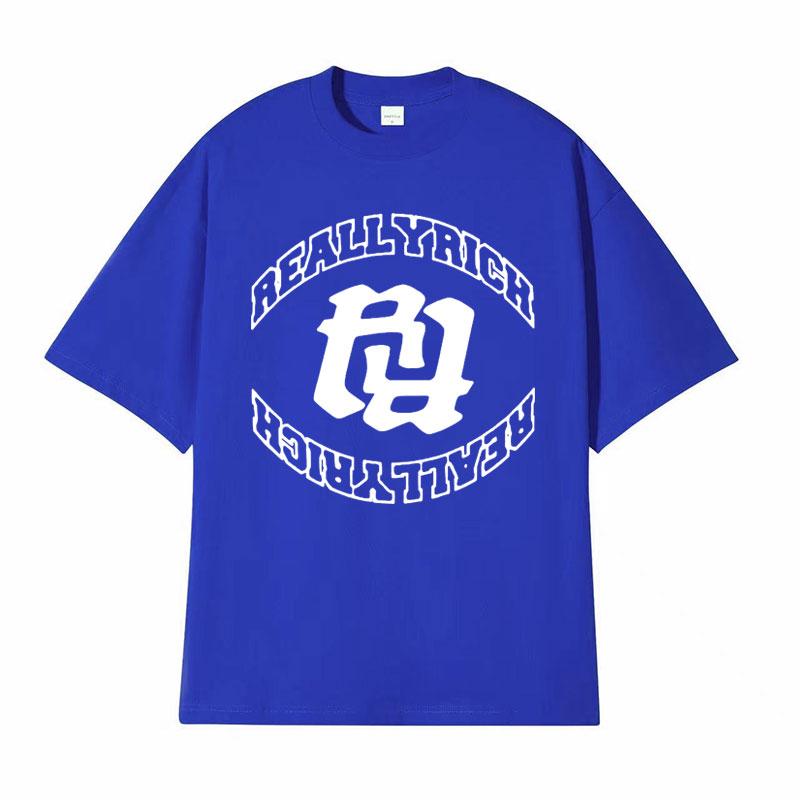 Rapper RR KanKan Really Rich Graphics T Shirt Mens Clothing Harajuku Hip Hop Tshirts Unisex 100 Cotton Oversized Tshirt Tops