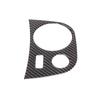 Carbon Fiber Center Warning light button Trim Sticker For Seat Leon 2008-12