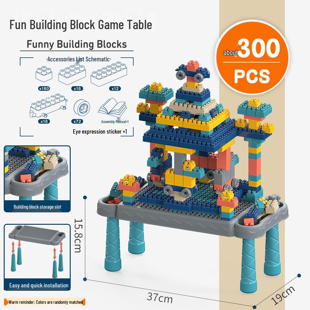 New Dual-Color Children's Building Blocks: Assembled Puzzle & Educational DIY Toys for Early Learning