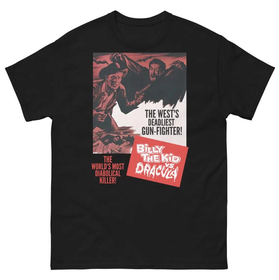Billy the Kid vs Dracula Retro Western Horror 60s Sci-Fi Movie Monster T-Shirt Unisex T-Shirt M