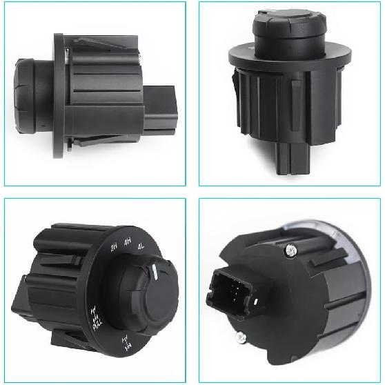 4WD Switch 4x4 E-Locker Override Control Switch Knob Compatible with 2009-2014 Ford F150 Replacement for AL3Z-14B166-BA AL3Z14B166BA 4 Wheel Drive