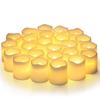 24Pcs/Set Flameless LED Candle Creative Wishing Led Tea Light Warm White Flameless Candle Halloween Christmas Decor Candle Light