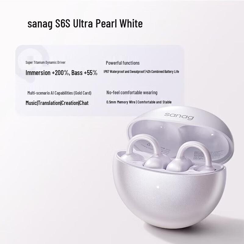 

SANAG S6S Ultra Open-Ear Sport Bluetooth Headset