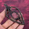 Tree Of Life Rhodonite Gemstone Pendant Copper Wire Wrapped Jewelry Rainbow Moonstone Pendant