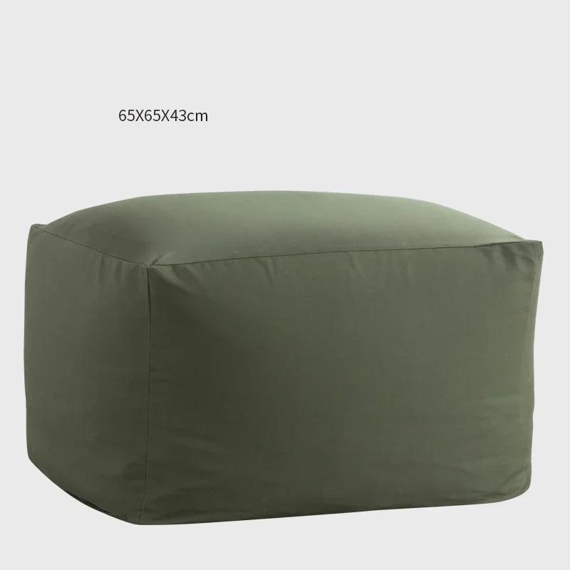 Japanese Style Soft Lazy Sofa Cozy Single Chair Unfilled Lounge Bean Bag Sofa Cover Home Pouf Couch Tatami Living Room Furniture