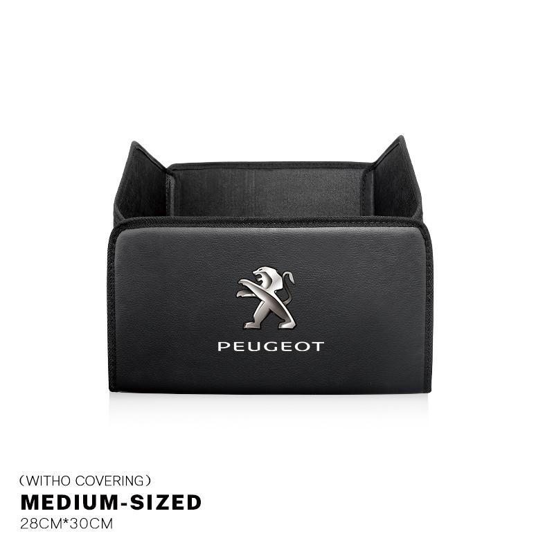 

2026 Hot Car Sticker Leather Car Trunk Organizer Box Storage Tidying Bag For Peugeot 206 307 308 3008 207 208 407 508 2008 5008