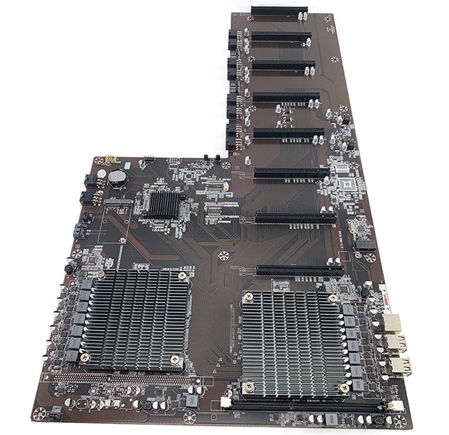 BTC79-3060 Mining motherboard X79 chip Dual 8 card slots, 65mm pitch, support 30
