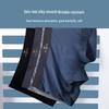 Qipilong Men's Luxury Graphene Ice Silk Boxer Briefs 3-Pack
