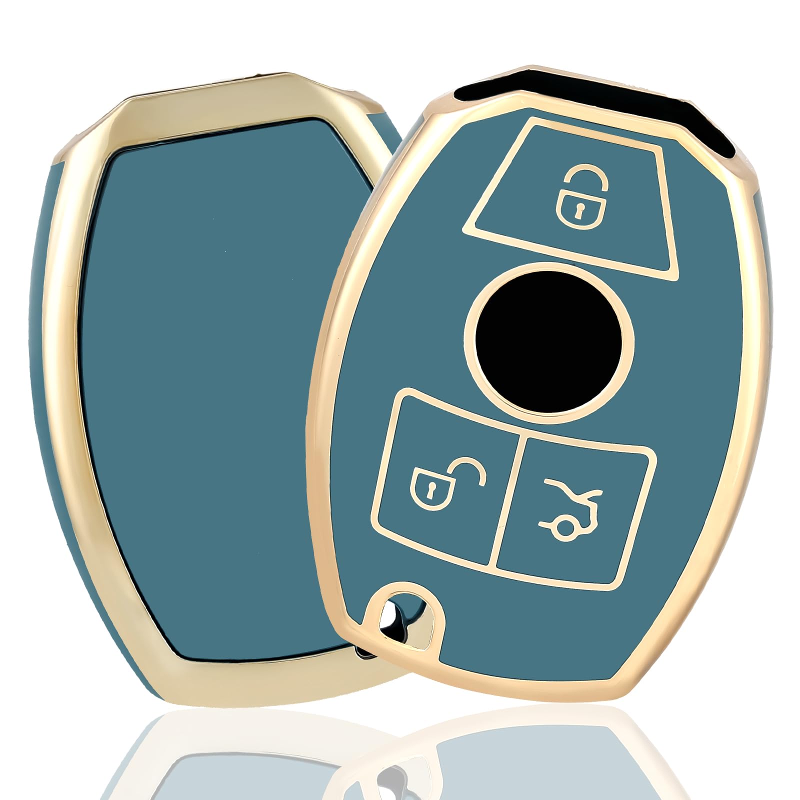 

ПОЕХАЛИ Чехол для ключа ТПУ Чехол для автомобильного ключа Чехол для ключа Совместим с Новым синий