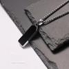 Hip-hop Punk Stainless Steel Geometric Square Pendant Necklace for Men Men Women Personality Simple Collar Chain Jewelry Gifts