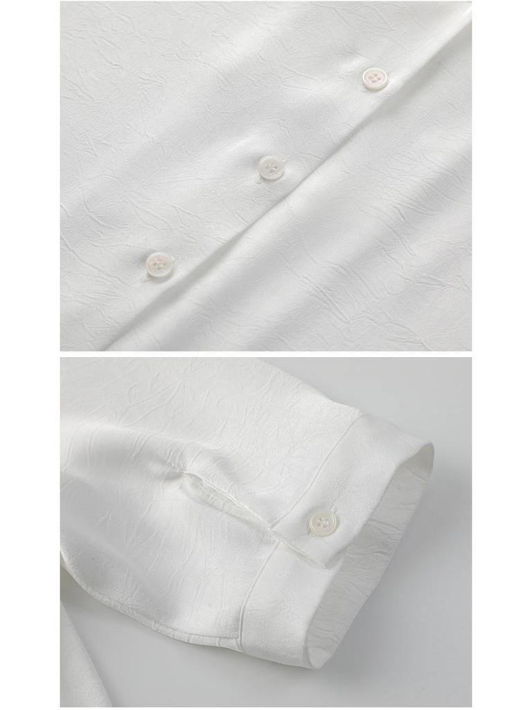 Women's Wrinkle-Resistant Chiffon V-Neck Short Sleeve Blouse - Professional Summer Top