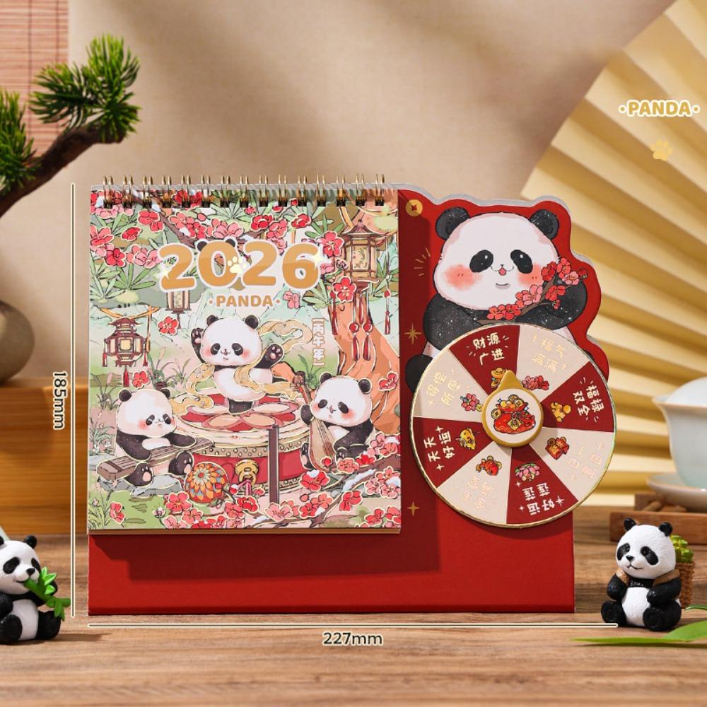 Multi-function Desktop Paper Calendar Panda Agenda Organizer Useful Planner Scheduler  Home Decor