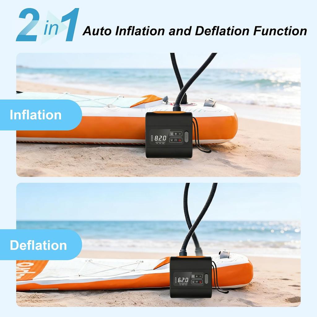 Outdoor Wireless Air Pump Travel Vacuum Pump with Inflatable Deflate Portable Electric MINI Inflatable Pumps for Mats