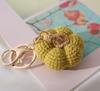 Knitted Pumpkin Keychain Crochet Ornament for Bag Decoration