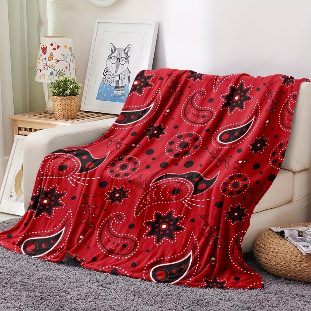 Bohemian Pattern Digital-printed Polyester Bedroom Velvet Flannel Cover Blanket Fleece Soft Sofa Cover Blankets for Beds