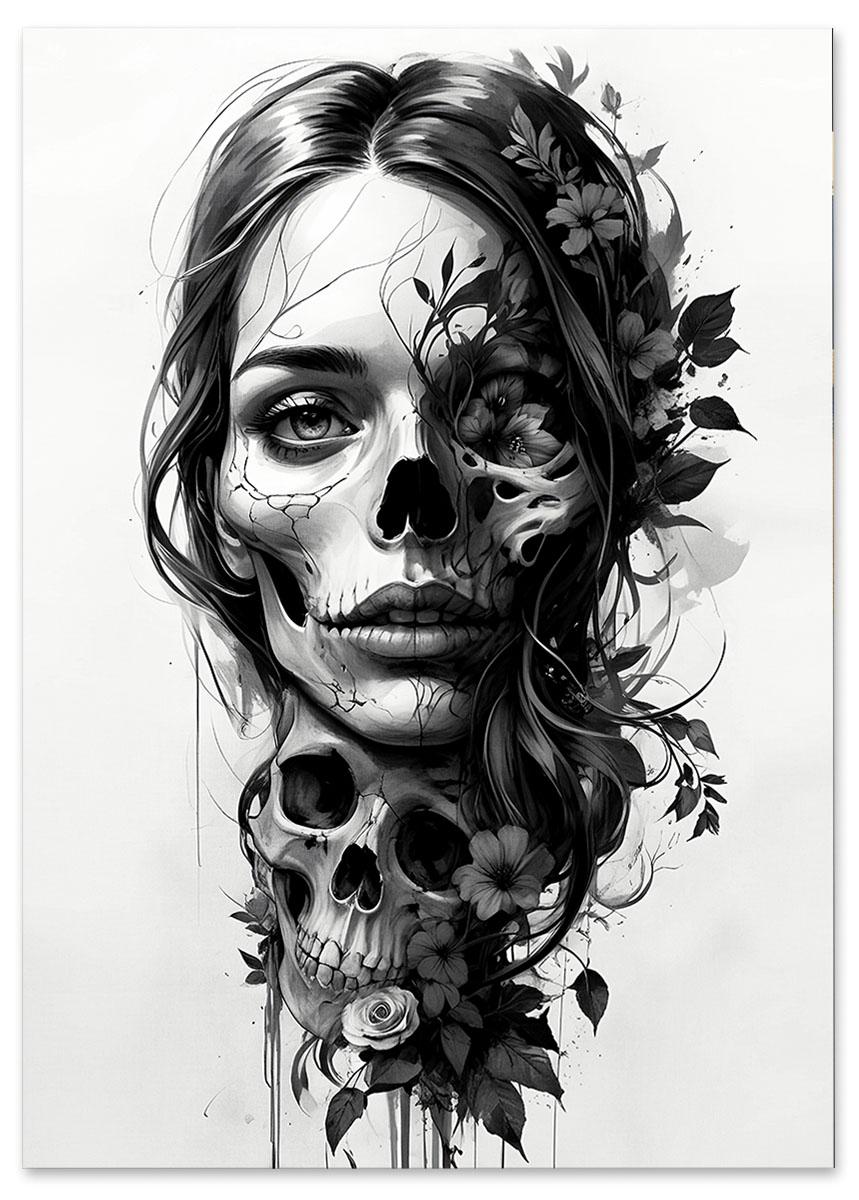 

Plakat kobieta zombie portret 30x40 cm