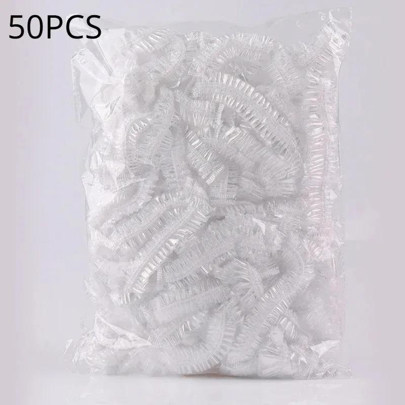 Shower Cap Sauna Disposable Transparent Bonnets Silk Bonnet Beauty Satin Hat Hair Night Hairstyles Sleep Personal Care Bath Home