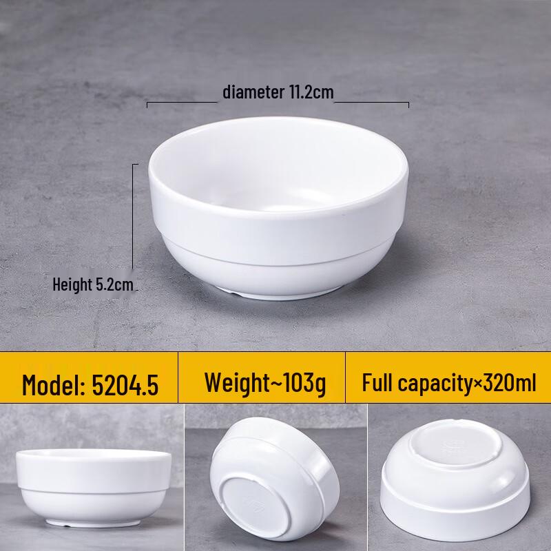JINMEILI Commercial Underglaze Melamine Rice Bowls