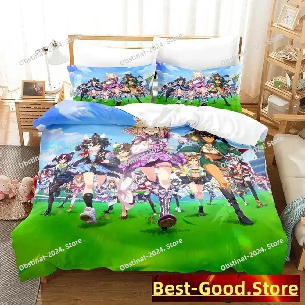 3D Pretty Derby Bedding Set Single Twin Printed Bed Set With Pillowcase Bed Duvet Cover Soft Single Double Queen Super King Size