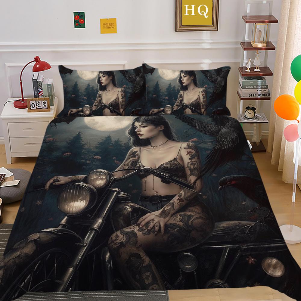 Beauty Skull Printed Home Textiles Single Size Polyester Duvet Covers Man High Ranking Bedroom Decor