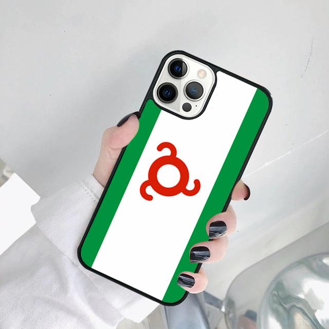 Ingushetia Flag Phone Case Cover For iPhone 17 Air 16 15 14 SE 2020 11 12 13 Pro MAX Plus