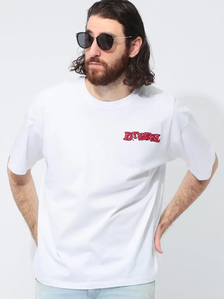 Summer print YCOA graphic Harajuku Hip-hop 2025 loose top T-shirt Korean fashion Y2k trendy aesthetic clothing genderless