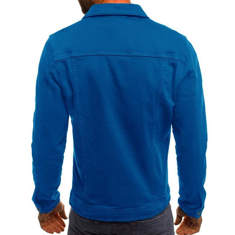 Buy 2022 Spring Autumn Men's Fashion Denim Jackets Male Simple