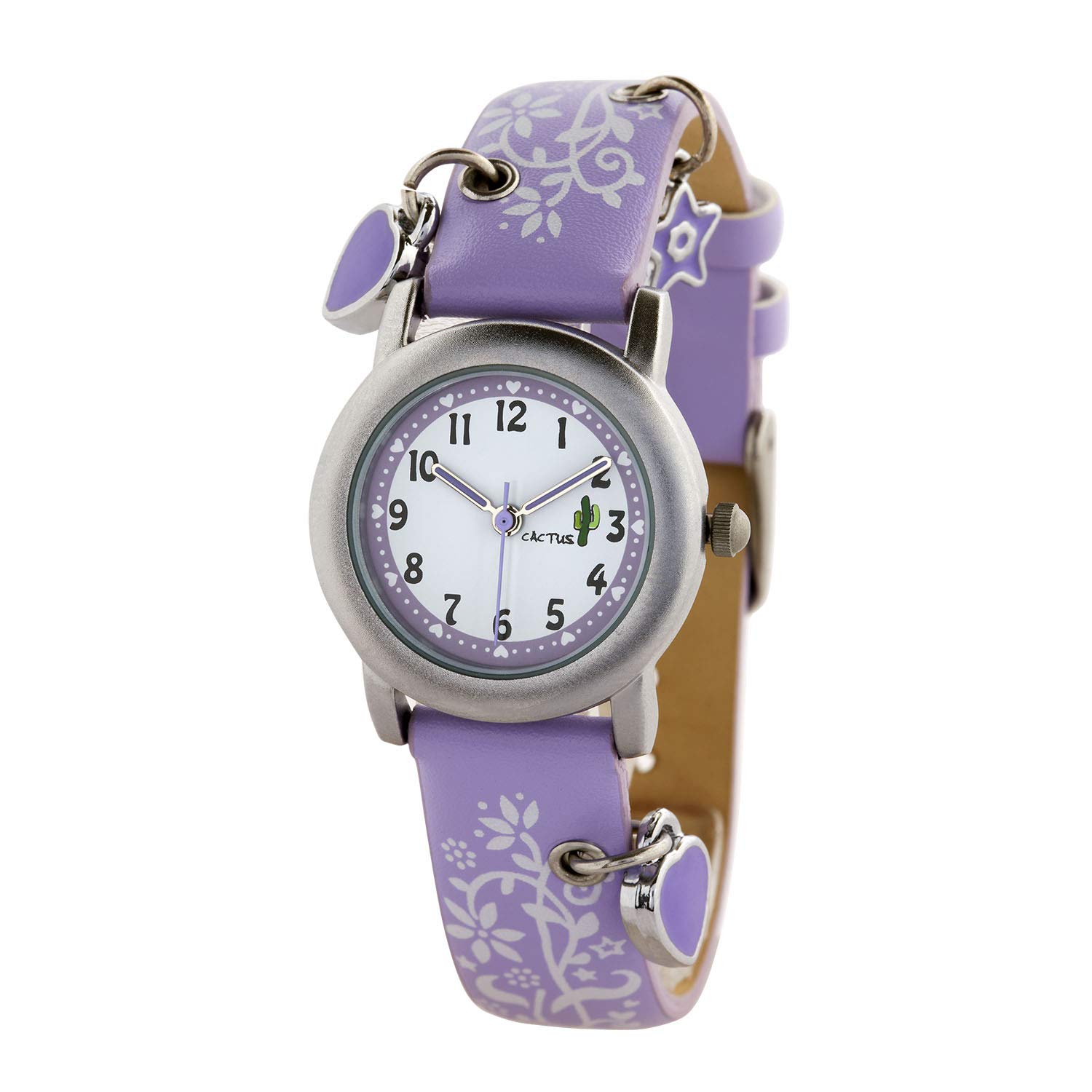 

Kids Watch Girls Genuine Imported Product Purple [Cactus] CAC-28-L09