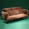 European Styles Velvet Sofa Furniture With Removable Cushion And Metal Frame for 1/6 Doll House Scene Display Accessories