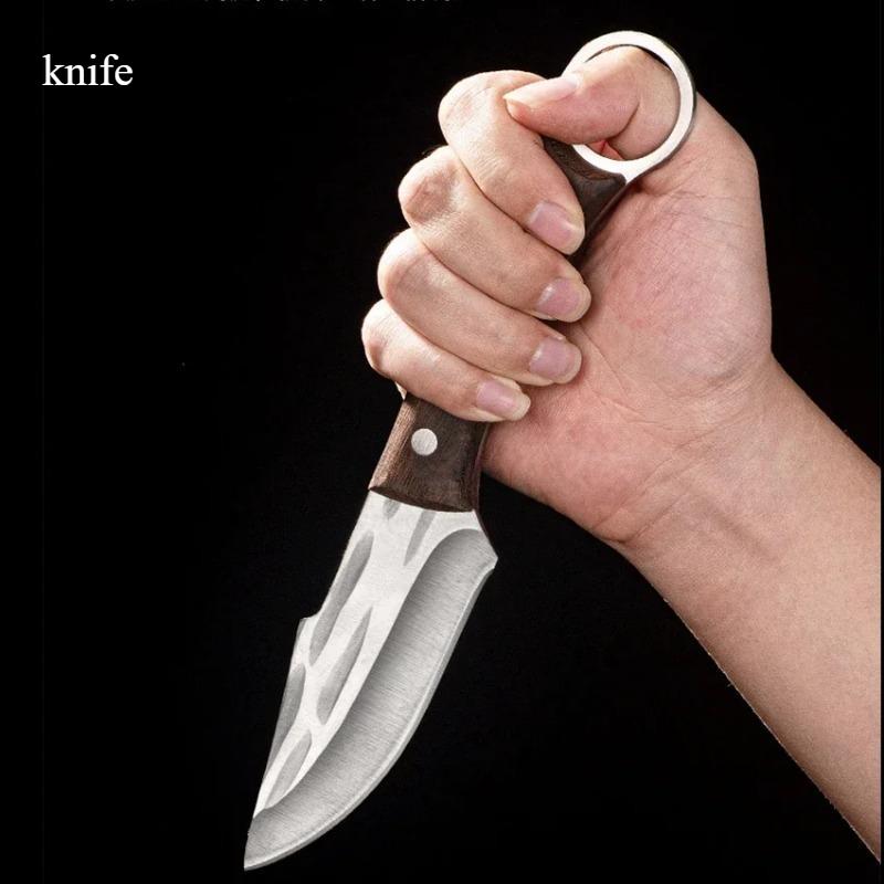 Kitchen Knives Meat Cleaver Slicing Fish Fruit Vegetables Butcher Boning Knife Wooden Handle Stainless Steel Chef Barbecue Knife