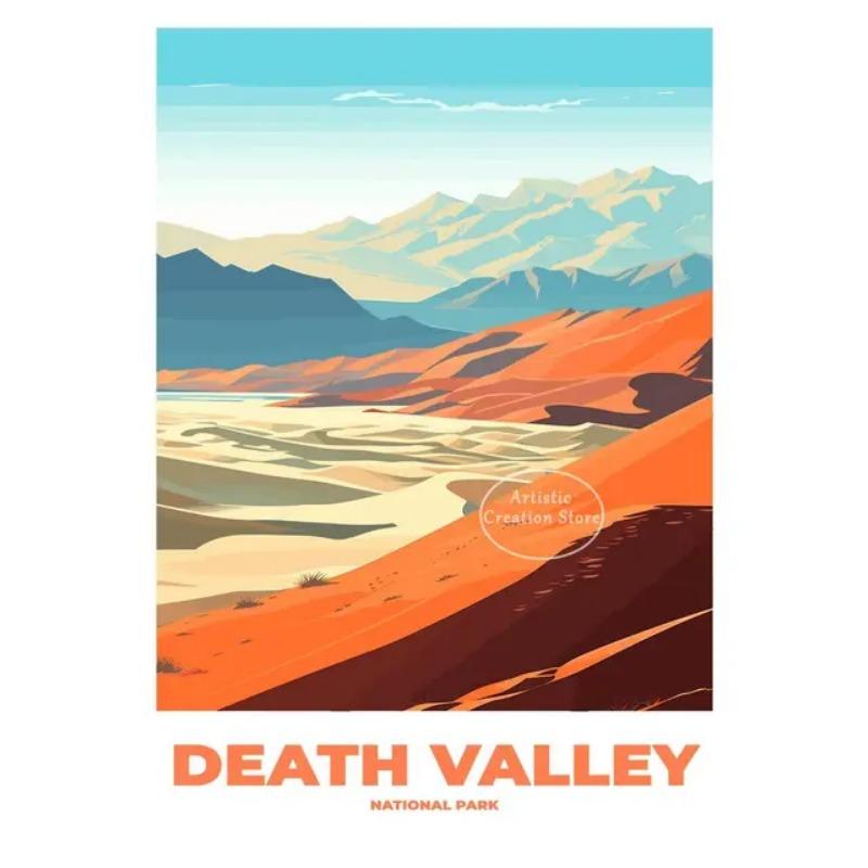 

Красочный пейзаж национального парка Йосемити Холст Принт США Город Природа Путешествия Постер Декор Стен для Гостиной Домашний Декор Ги 21cm×30cm NoFrame