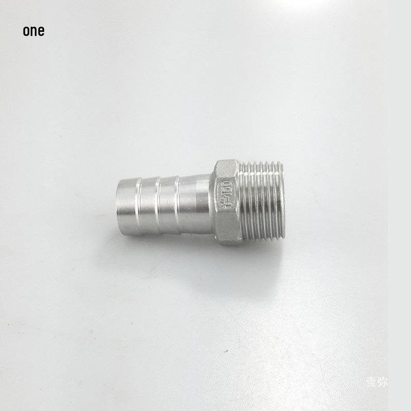 304 Stainless Steel Hex Threaded Hose Barb Connector