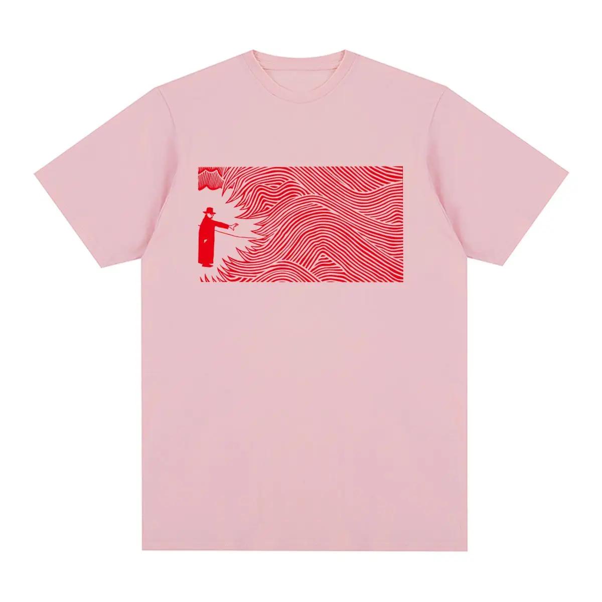 

Radiohead Том Йорк Винтажная футболка Музыкальная футболка Новая футболка Футболка Женские топы XXXXXL розовый