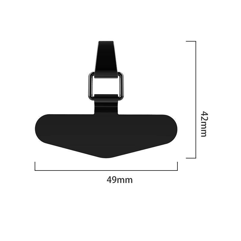 Phone Tether Tab Triangle Metal Patch Pad for Phone Lanyard Strap