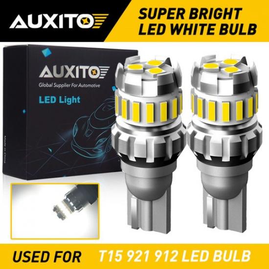 2x LED Reverse BackUp Light Bulb 921 912 T15 W16W 906 916 Super White 6500K Auto