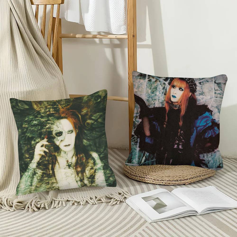 1Pc V-Visuals R-Rocks Band Malices Mizesr Pillow Case Fashion Square Pillowcase Bedroom Sofa Room Ins Decoration Leisure