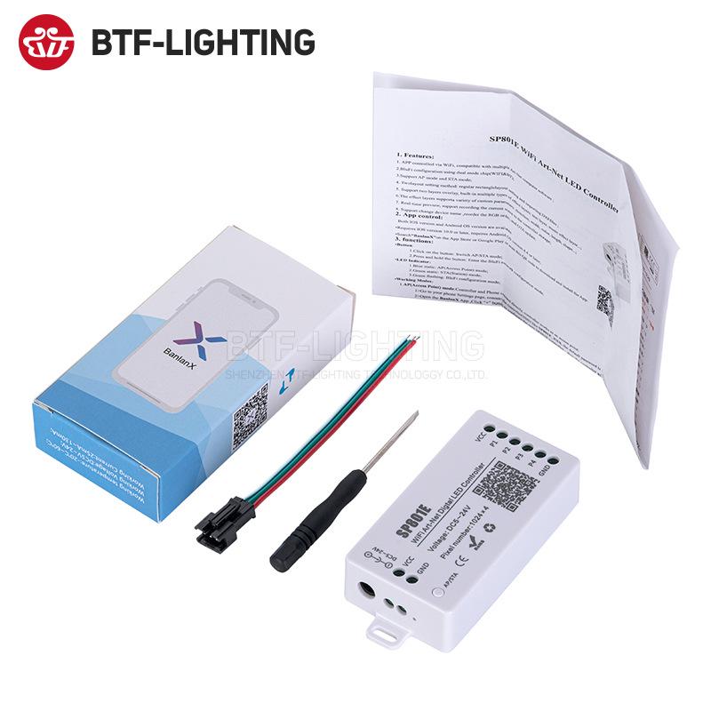 SP Controller RGBIC Light Strip with Bluetooth, WiFi, and Music App (Models 105/06/07/08/110E)