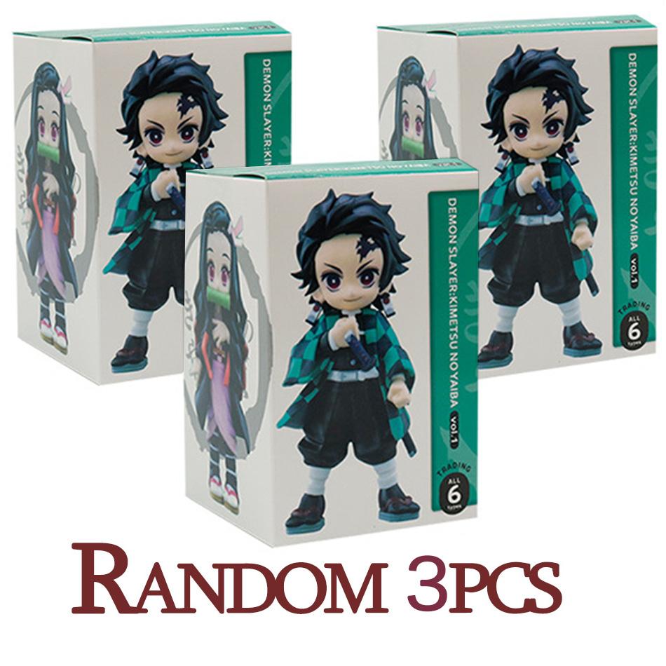Hot MINISO Genuine Bushiroad Palverse D emon Slayer: Kimetsu No Yaiba Anime Model Blind Box Vol.1 Ornament Toy Present