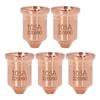 5 Pcs 220990 Nozzle Tip Brass Plasma Cutting Torch Nozzle Tips for PMX 65 85 105 125A Consumables