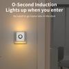 Eu Plug Led Motion Sensor Wall Lamp 120° Wide Angle Warm White Night Light For Stairs Bedrooms Hallways - Eye Protection