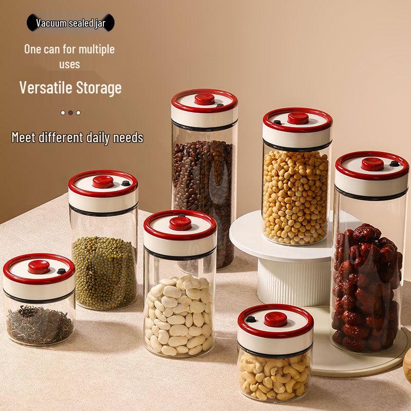 Sealed Vacuum Glass Jar for Coffee and Tea Storage