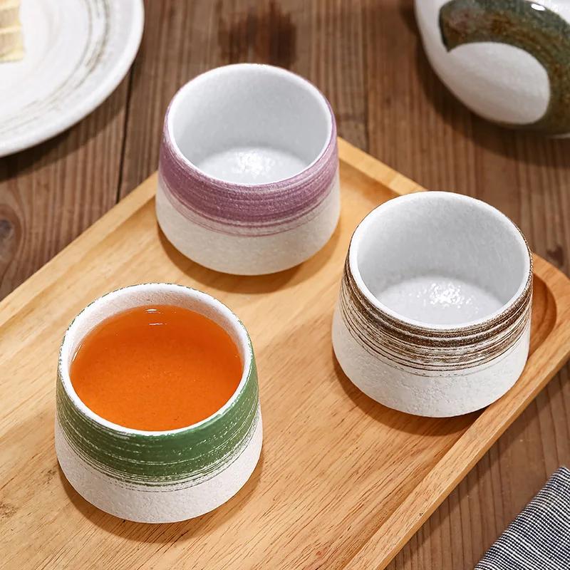 Ceramic Japanese Style Vintage Coffee Cup Coarse Ceramic Water Cups Household Drinking Cooking Tea Cups Office Drinkware 200ML